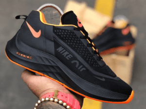 Nike Air Running Negro Naranja