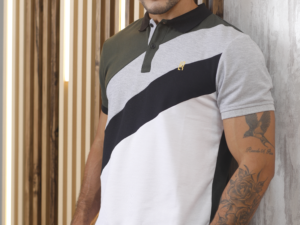 POLO COMBINADA MILITAR JASPE NEGRO 078D