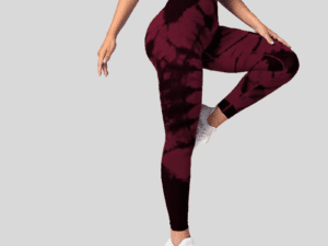 LEGGINS NEGRO CON ROJO